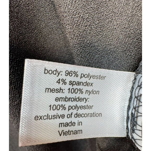 Lane Bryant Womens Embroidered Mesh Sleeves Floral Design Dress Plus Size 18 Bl - Picture 3 of 13